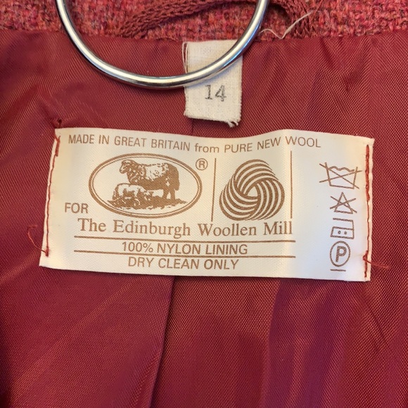 The Edinburgh Woolen Mill Wool Burgundy Blazer 14 - Picture 5 of 6
